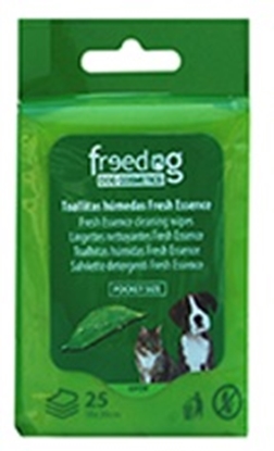 Picture of Freedog Aloe Vera Pocket Pet Wipes – 25-Pack